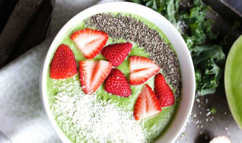 recetas bowls para el desayuno Honeydew Smoothie Bowl