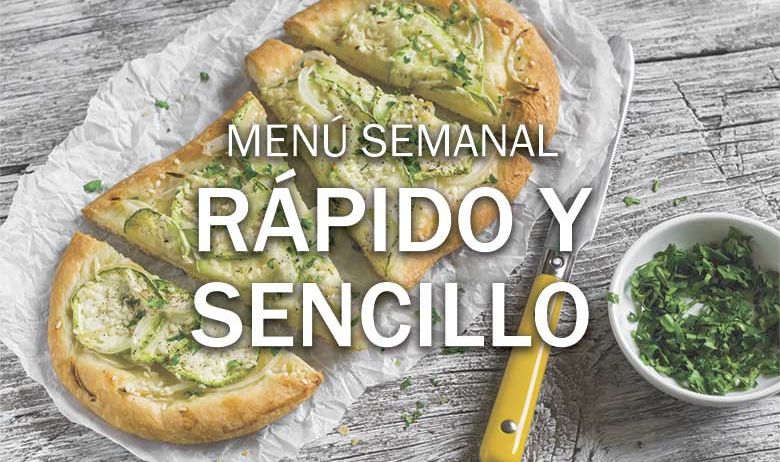 MENU SEMANAL RAPIDO Y SENCILLO