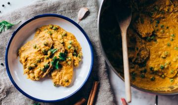 guiso vegano Seitan en salsa