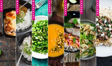 Menú semanal descargable de táper