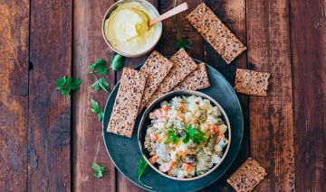 Recetas veganas platos tradicionales Veganesa ensaladilla